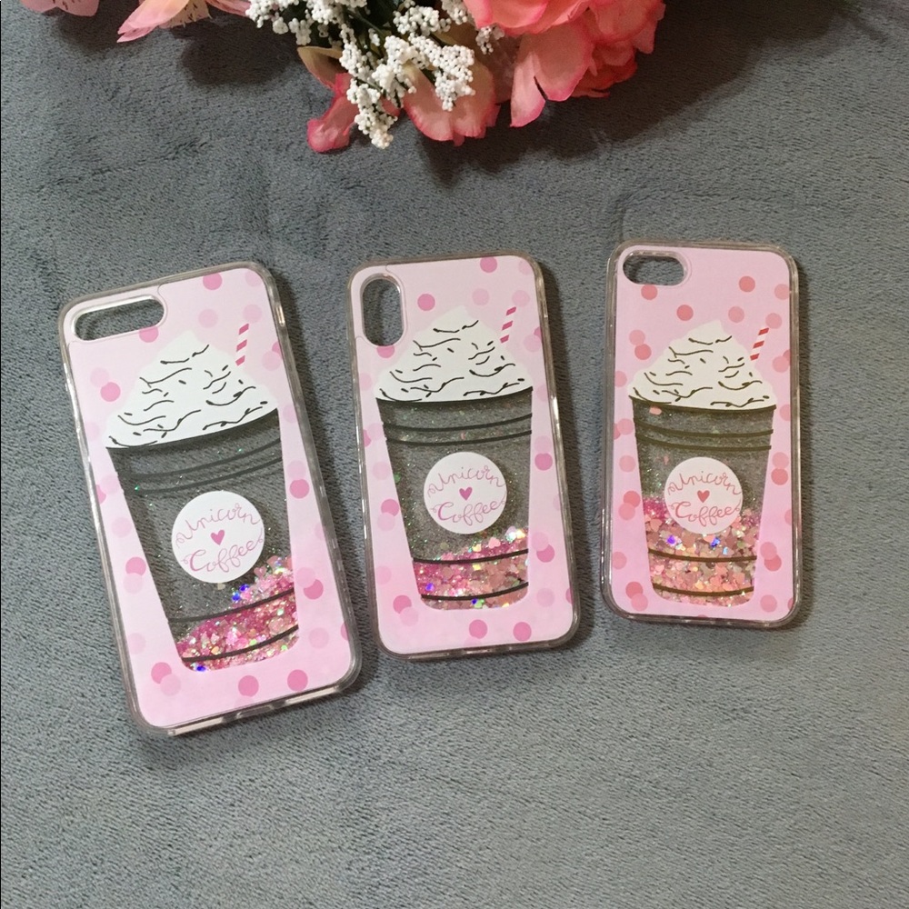 SALE Liquid glitter case for Iphone 7 8 7+ 8+ X - Picture 2 of 6